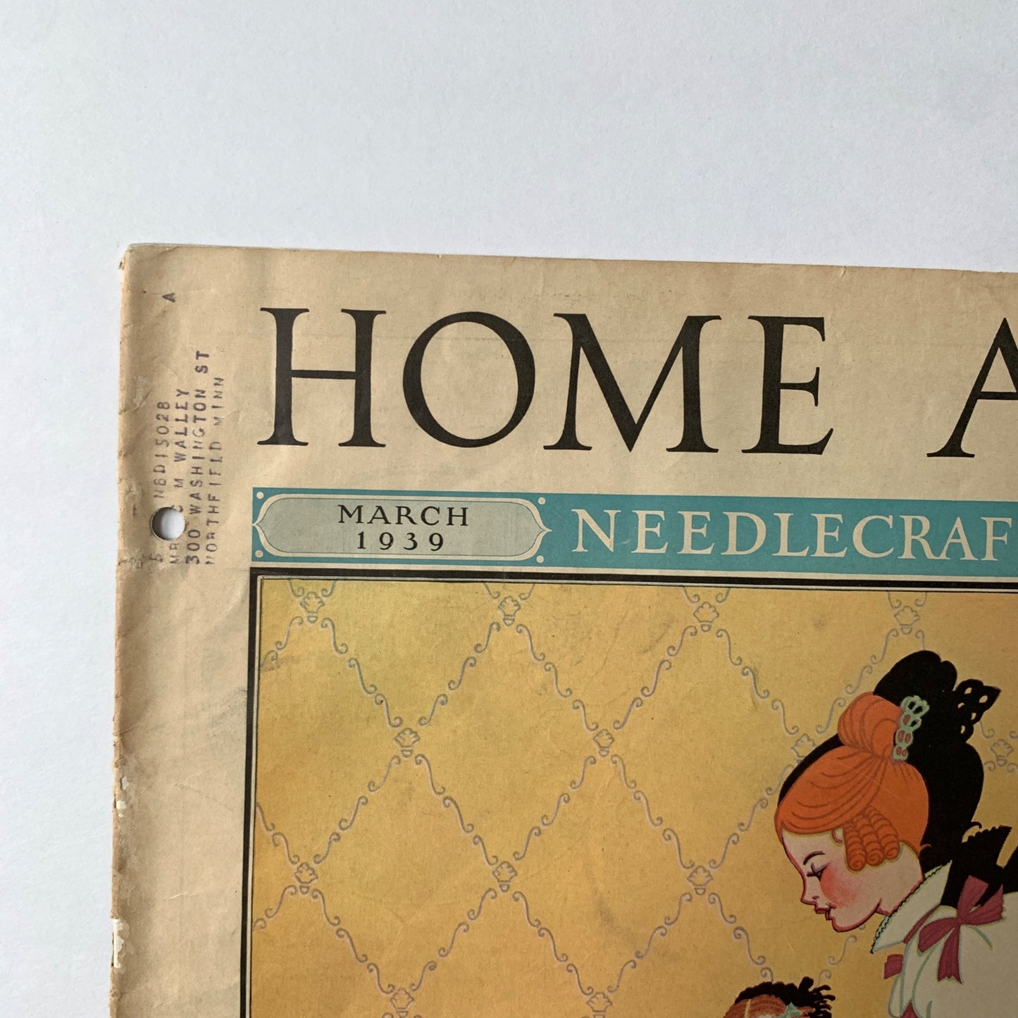 1939 Home Arts Needlecraft Magazine March Vintage