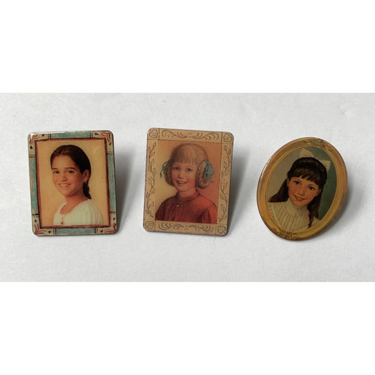 American Girl Doll Pins Brooches Set of 3 Josefina Kirsten Samantha