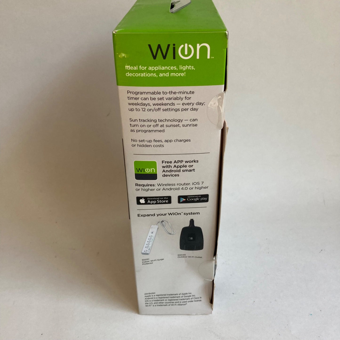 WiOn Wi-Fi Combo Pack Outdoor Yard Stake & Indoor Outlet #50063