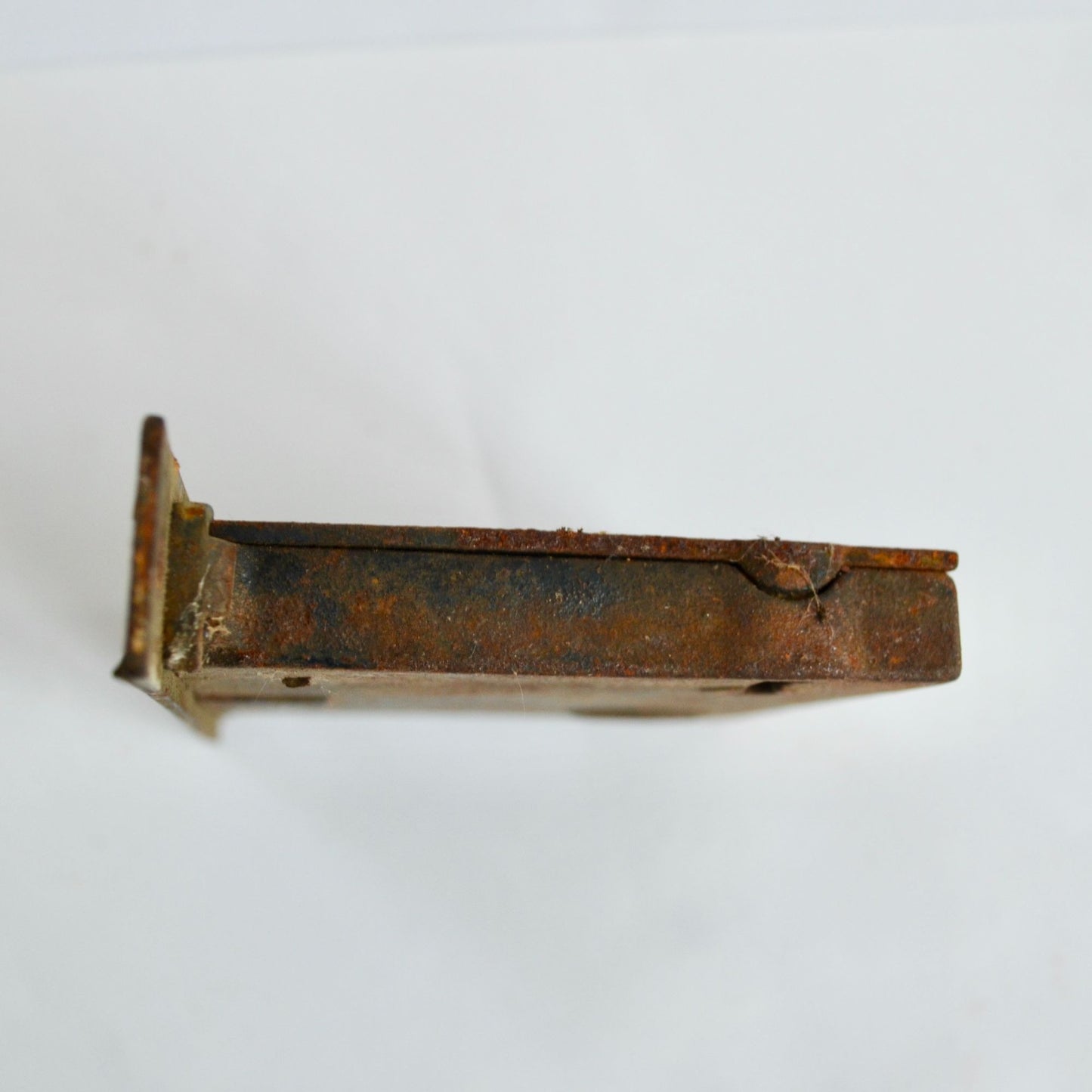 Antique Mortise Door Lock Cast Iron 5.25" Vintage Latch Salvage NO KEY