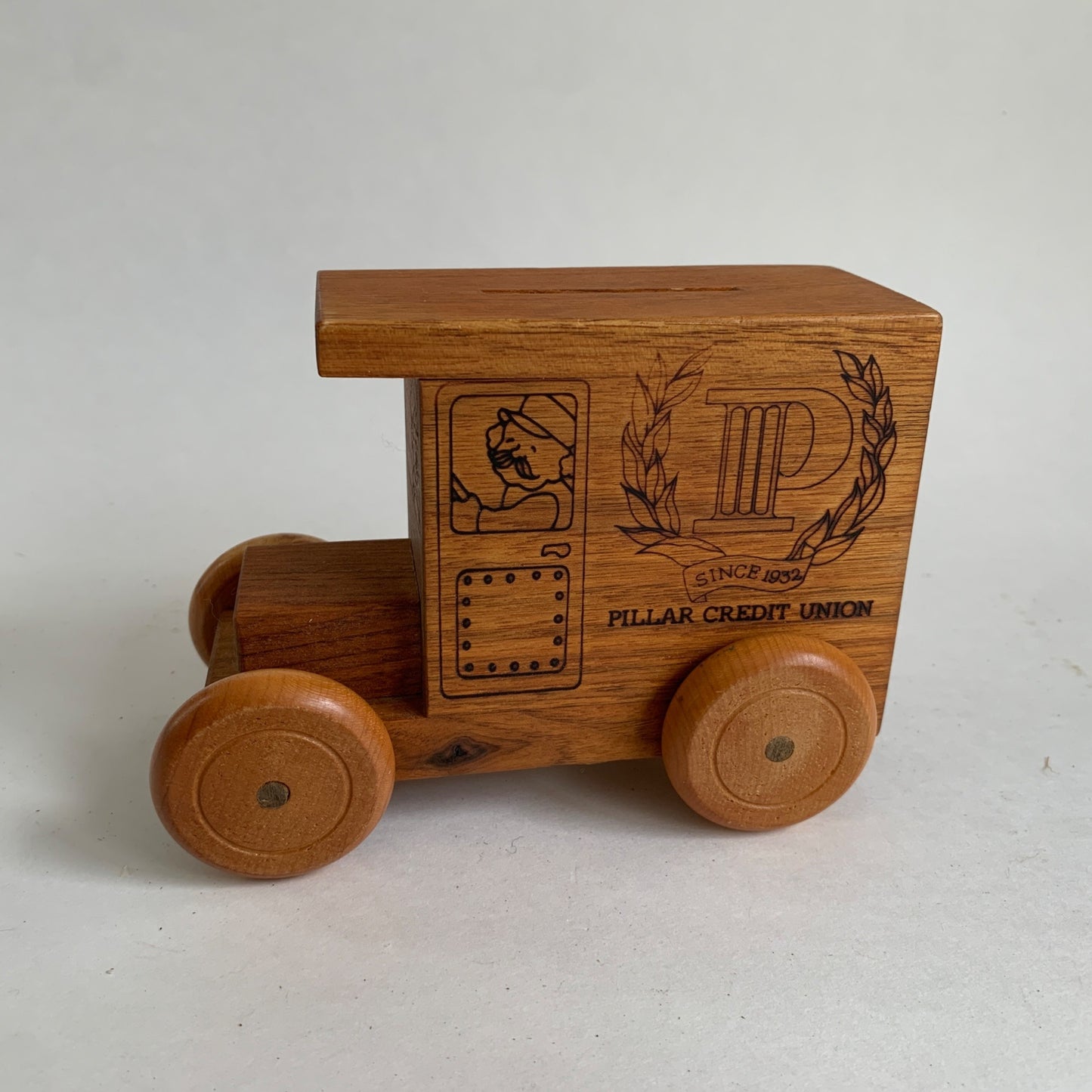 1979 Toystalgia Wooden Bank Truck Pillar Credit Union