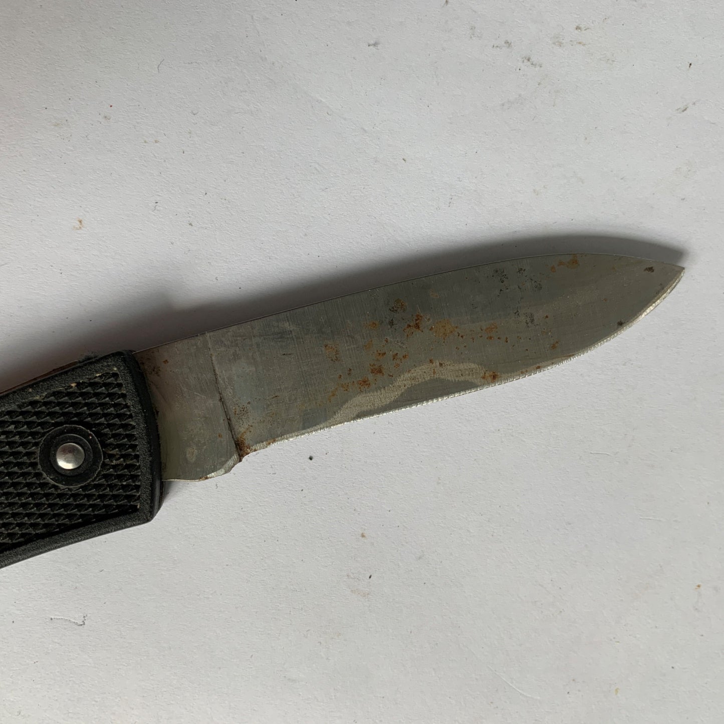 Schrade SP7 Vintage Knife Folding Black Handle