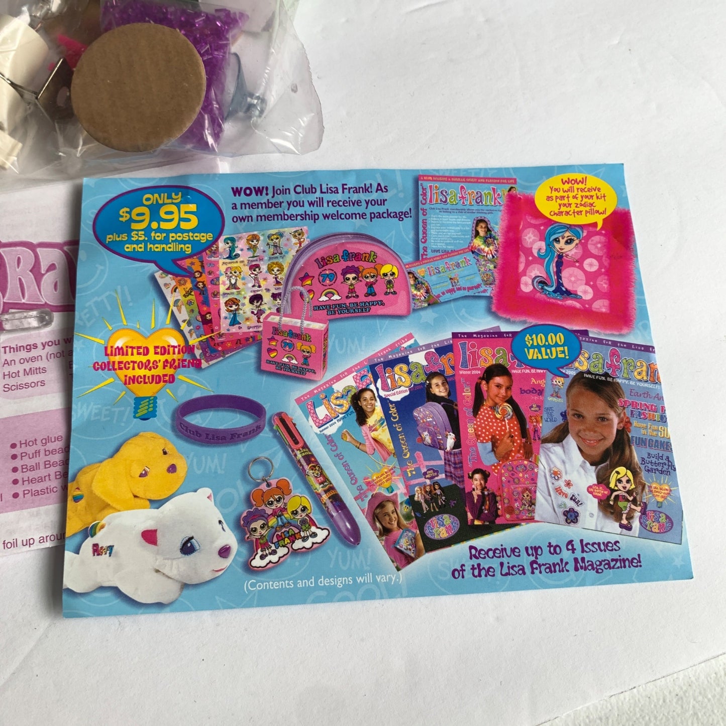 LISA FRANK Vintage Crystal Crafts Kit