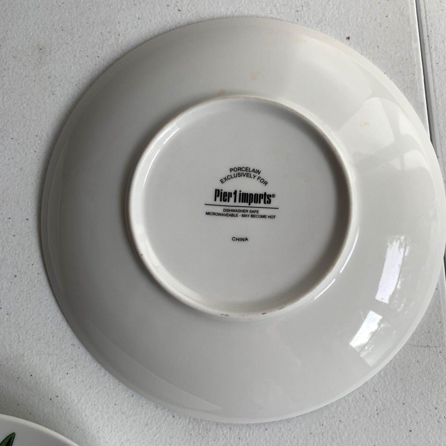 Pier 1 Imports Floral Salad Luncheon Plates