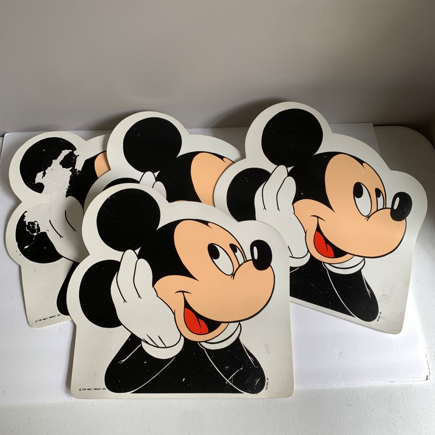 Vintage | Disney by Decor Mickey Mouse Vinyl Placemats Set of 4
