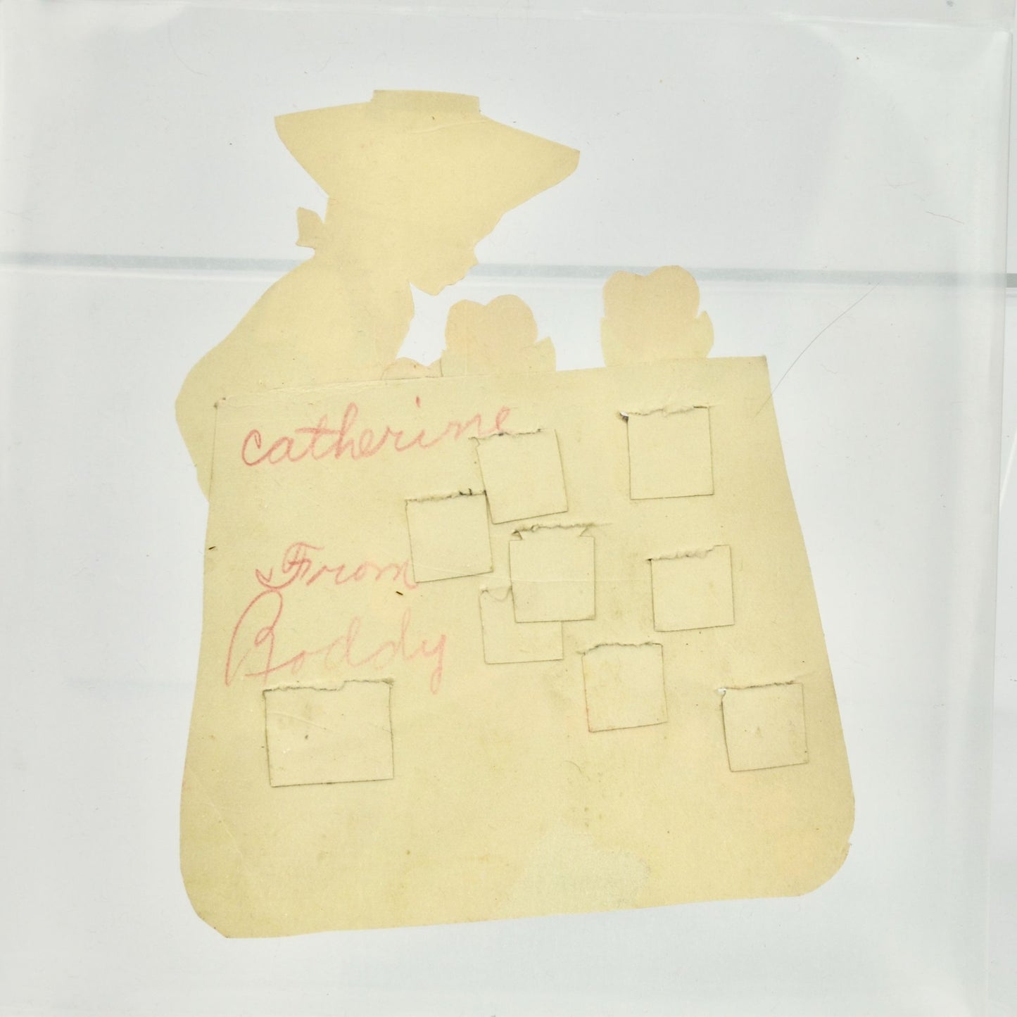 Vintage Valentine's Card Garden of Hearts