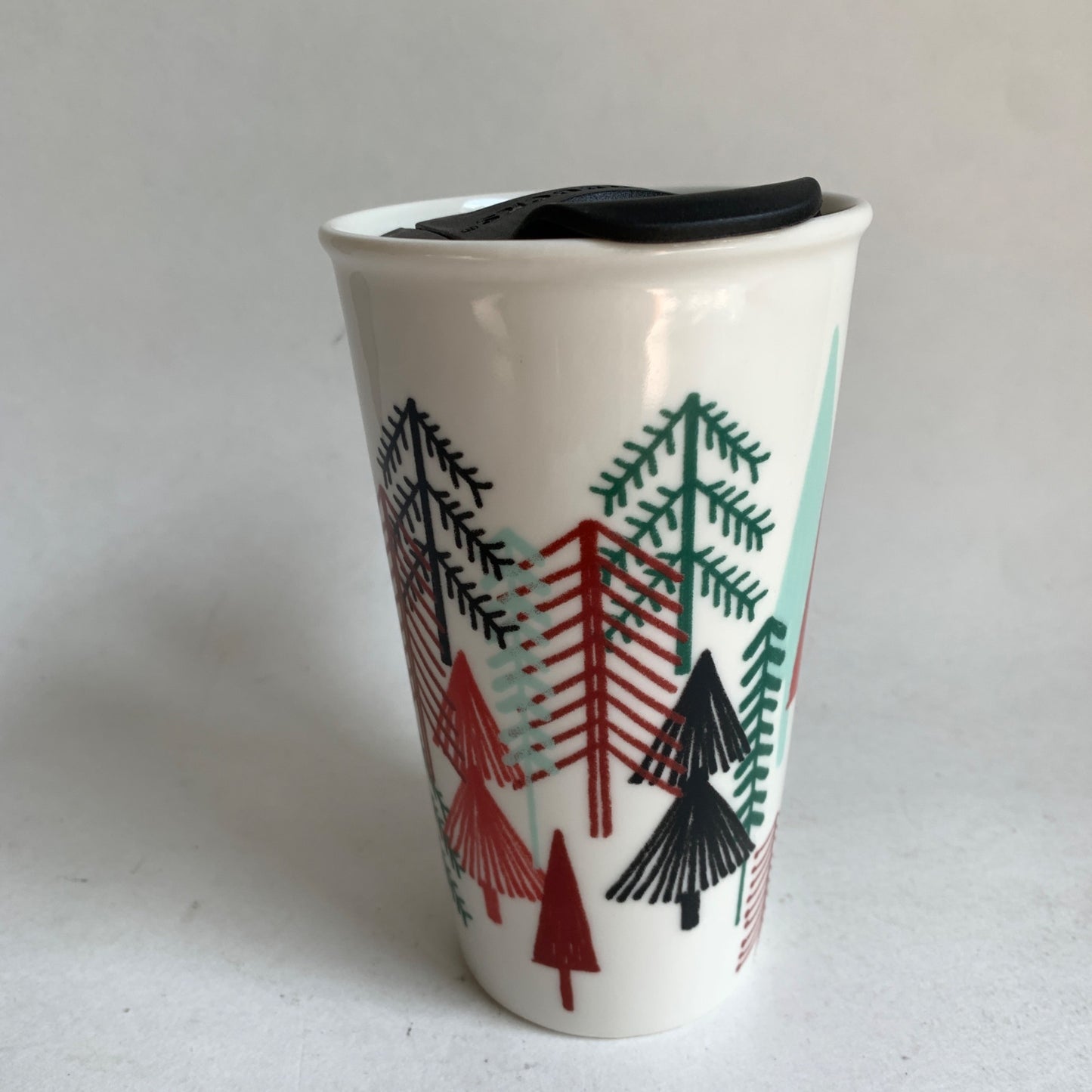 Starbucks 14 oz. Winter Ceramic Handled Travel Coffee Mug Trees