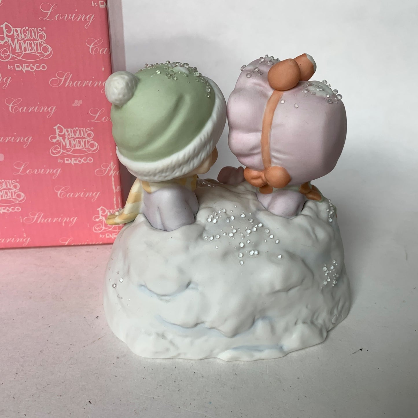 Precious Moments 879185 Up to Our Ears In A White Christmas Figurine MIB