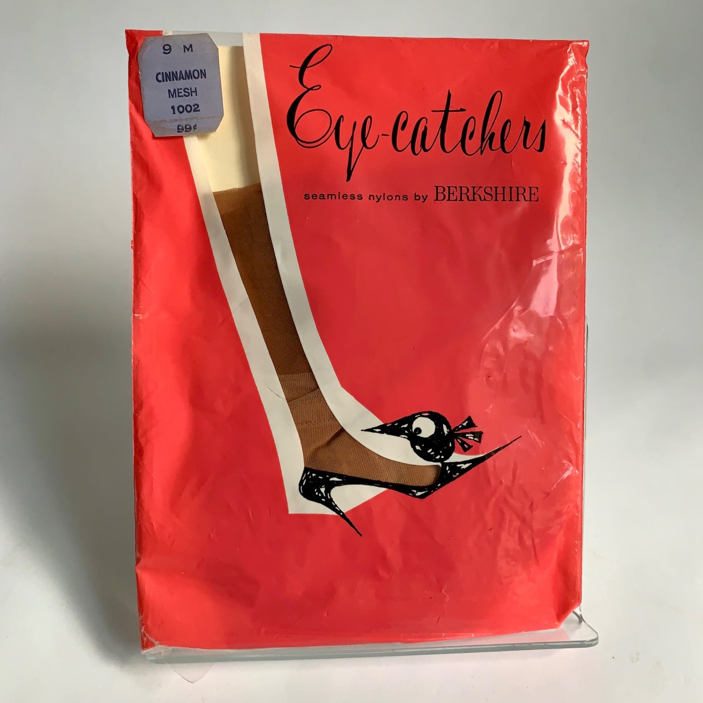 Berkshire Eye-Catchers Seamless Nylons Cinnamon Mesh 9 M 1002 Vintage