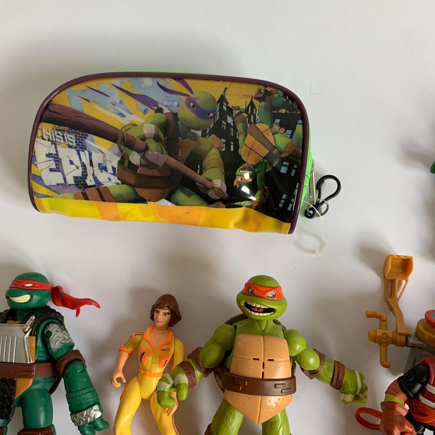 Vintage Lot Teenage Mutant Ninja Turtles Figures 15 Pieces