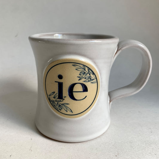 Deneen Pottery ie IE I E Ceramic Coffee Mug Gray