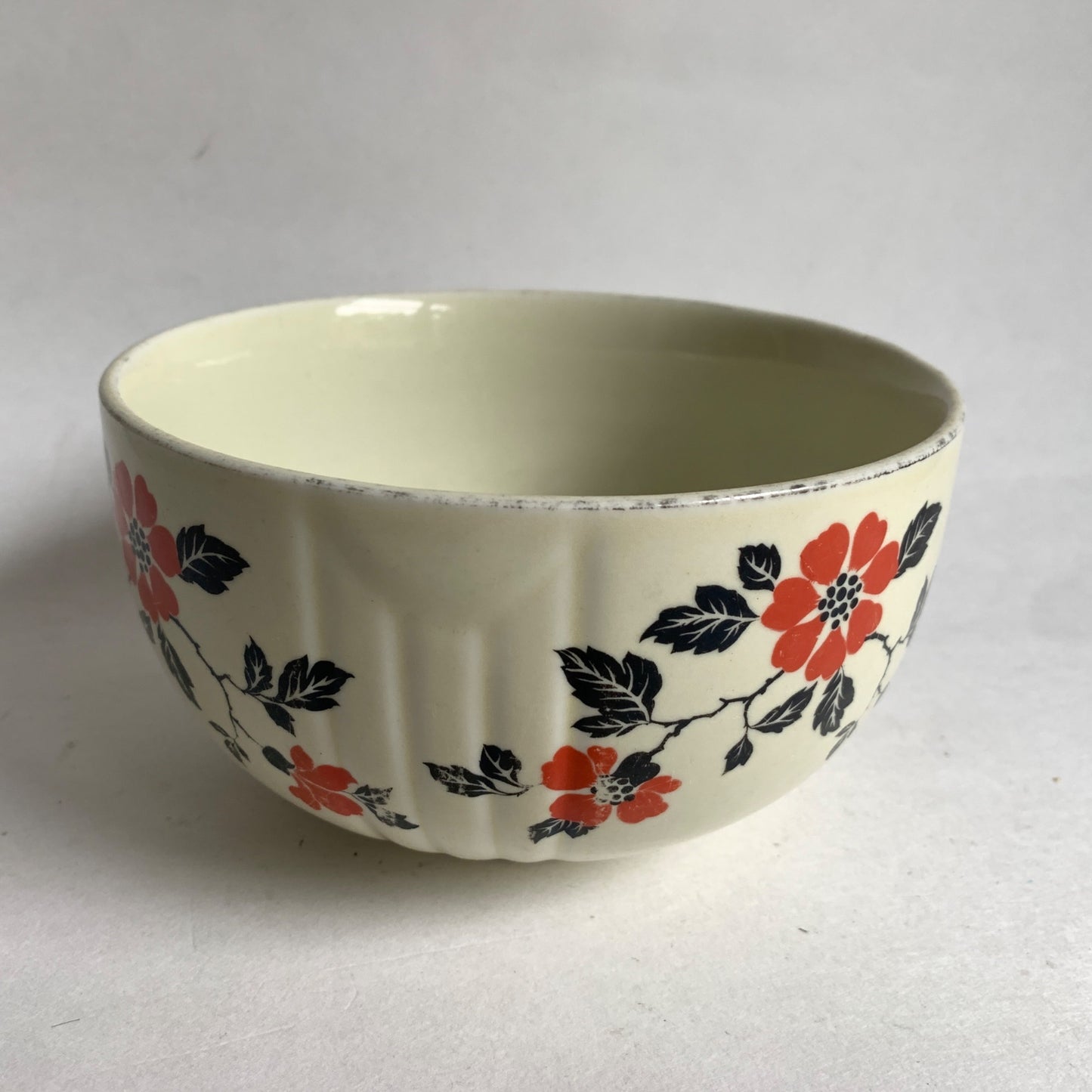 Hall's Kitchenware Bowl Orange Floral