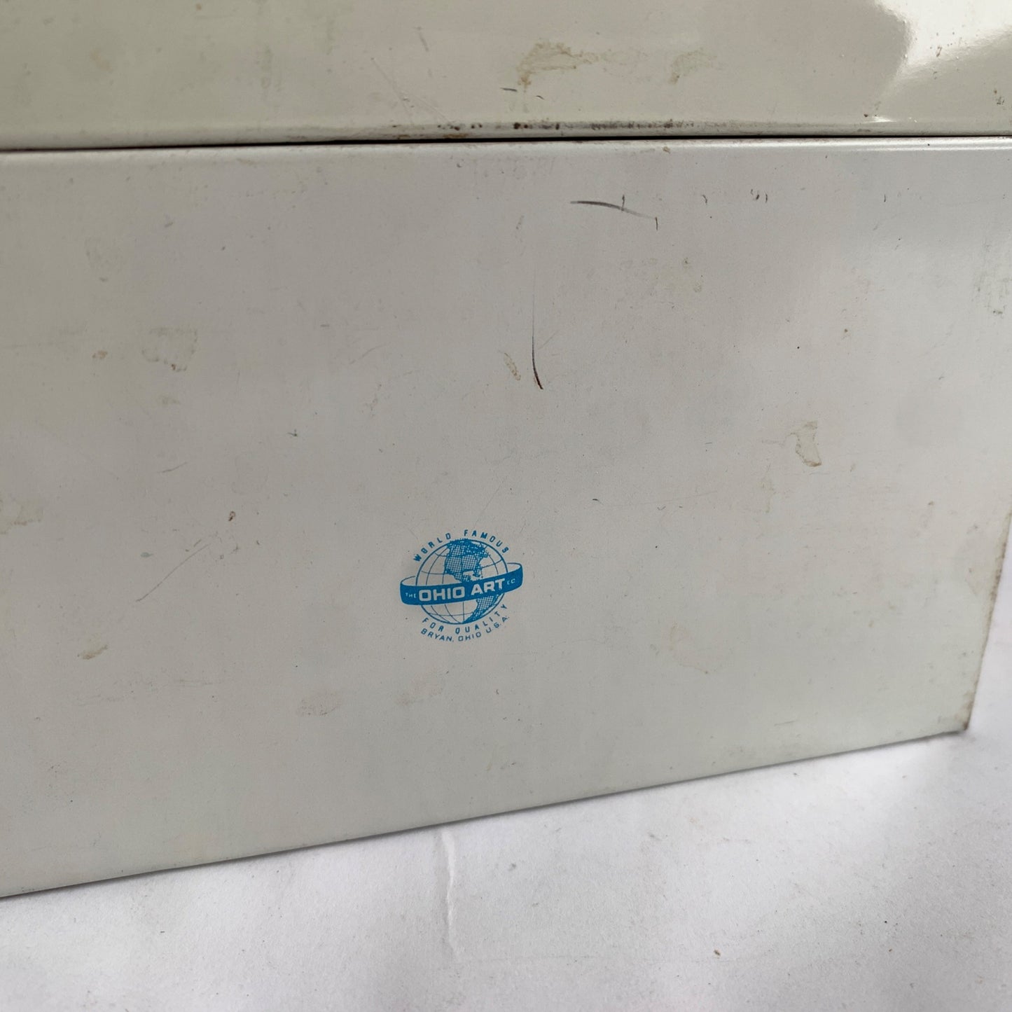 Vintage Ohio Art Metal Recipe Box Lobster Design