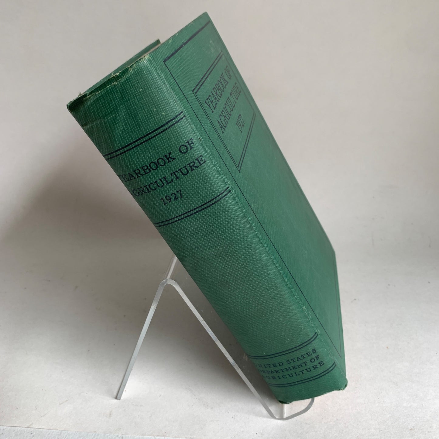 1927 Yearbook of Agriculture Green Hardcover Book Vintage