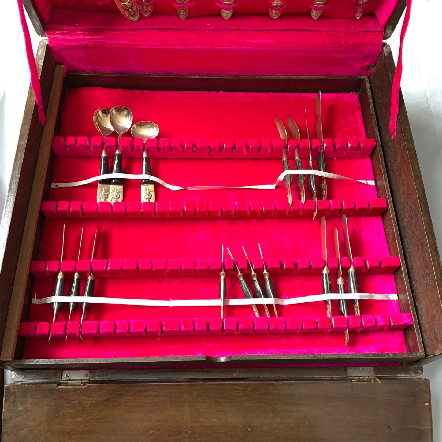 78 Piece Set Siam Thailand Flatware Embossed