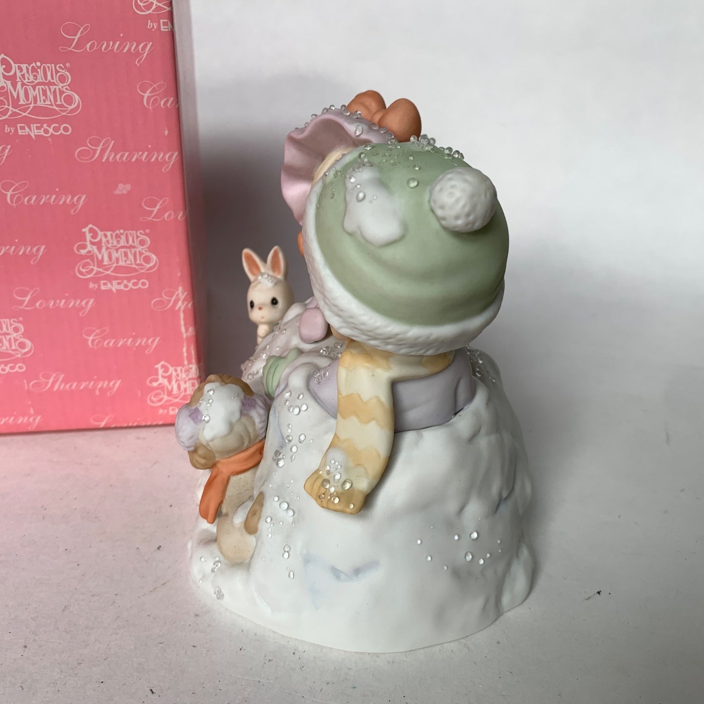 Precious Moments 879185 Up to Our Ears In A White Christmas Figurine MIB