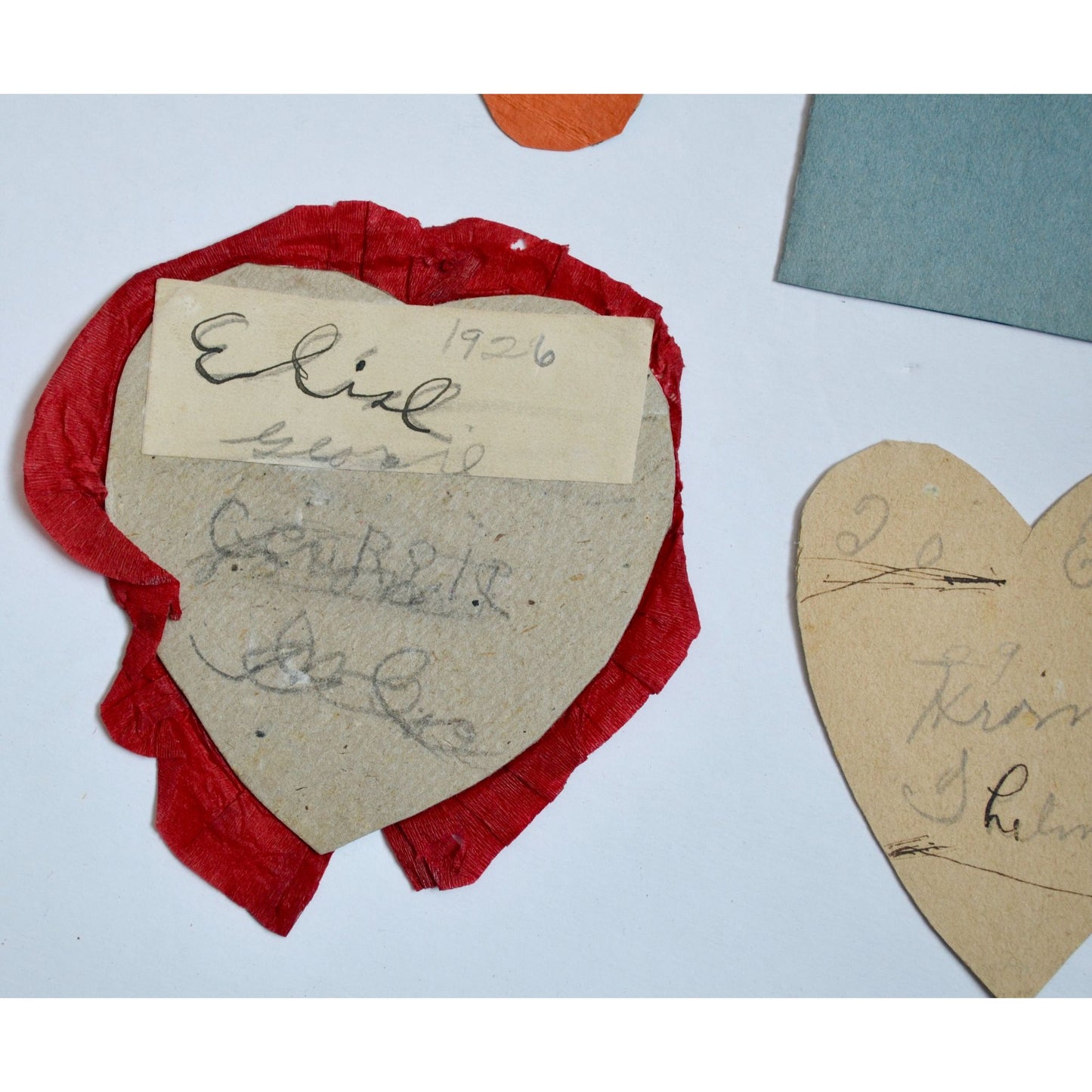 1930s Vintage HANDMADE OOAK Valentine Cards Unique Lot #3