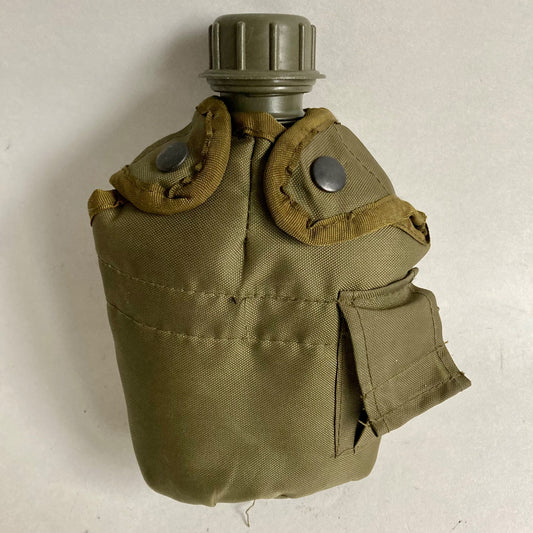 USGI Canteen Pouch w/Canteen Vintage OD Green Army USMC