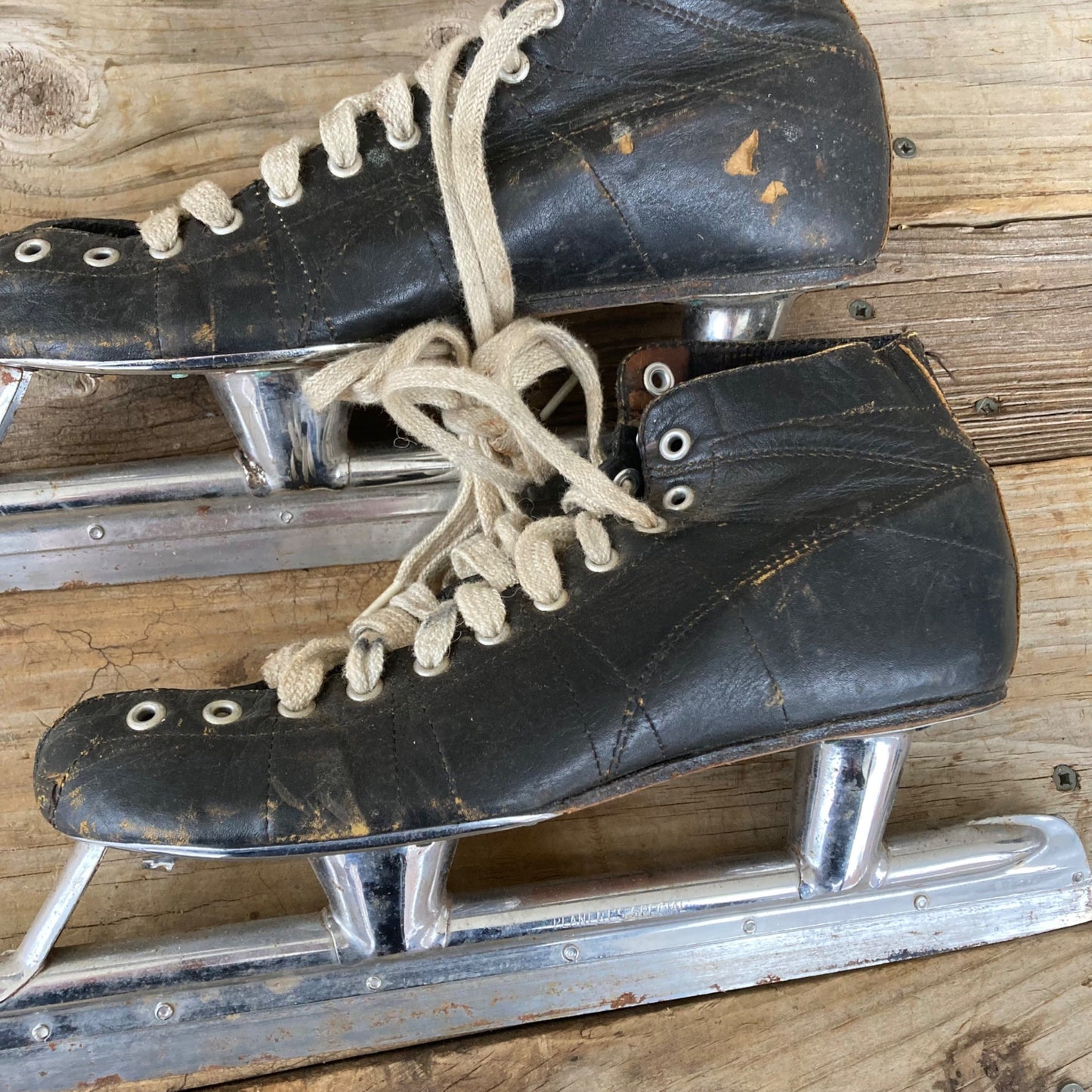 Vintage Planert Hand-Made Olympic Leather Speed Skates