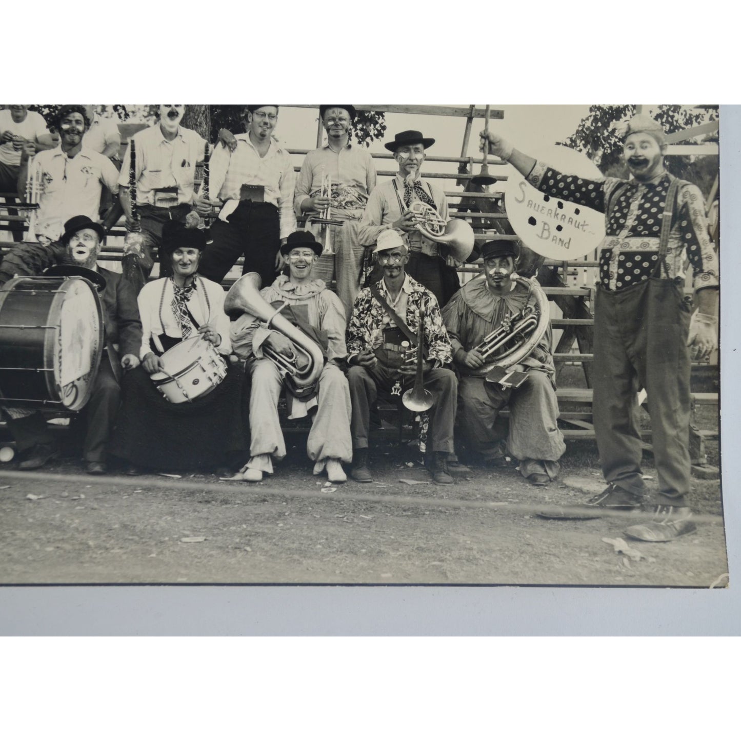 Sauerkraut Band Springfield Minnesota Vintage 8 x 10" Photograph Black & White
