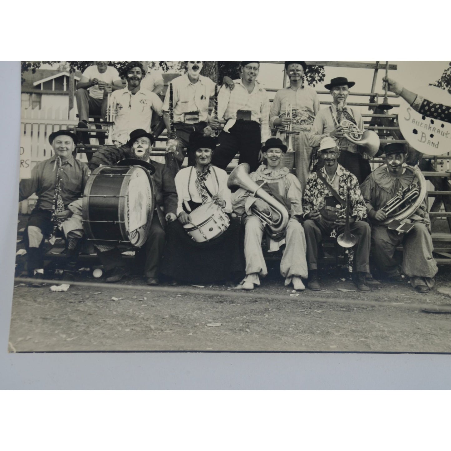 Sauerkraut Band Springfield Minnesota Vintage 8 x 10" Photograph Black & White