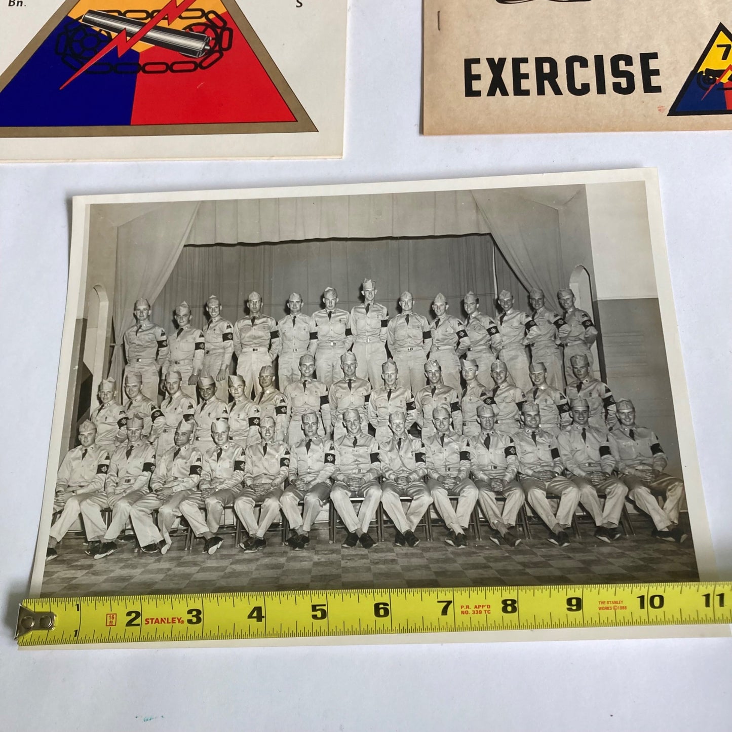 Vintage Army 7th Armored Division 1953 Graduation Exercise, Training Book &Photo