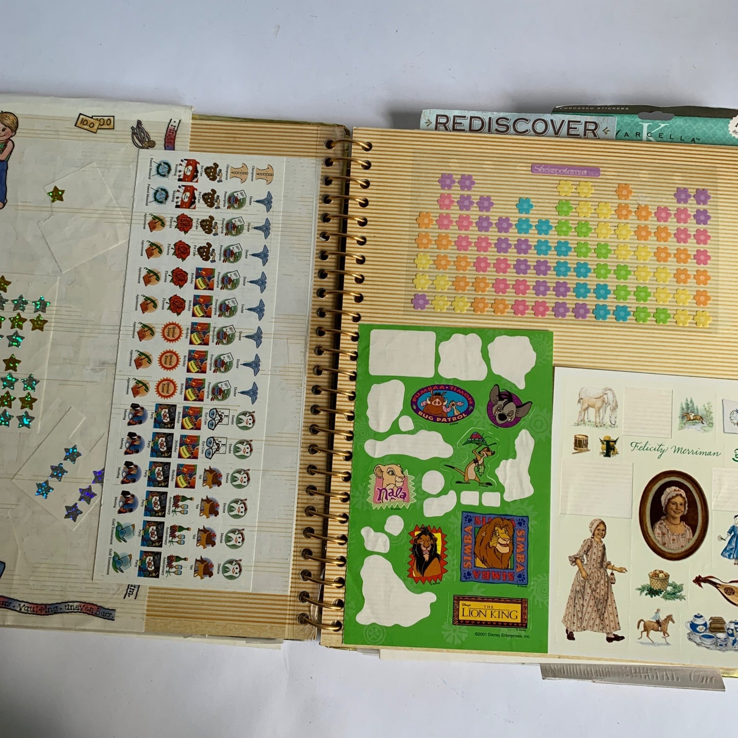 Vintage Scrapbooking Stickers Album