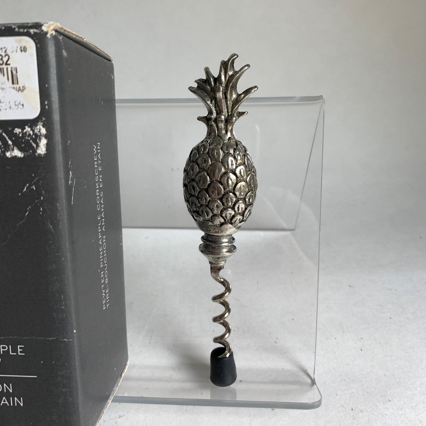 Williams Sonoma Pewter Pineapple Corkscrew New Open Box
