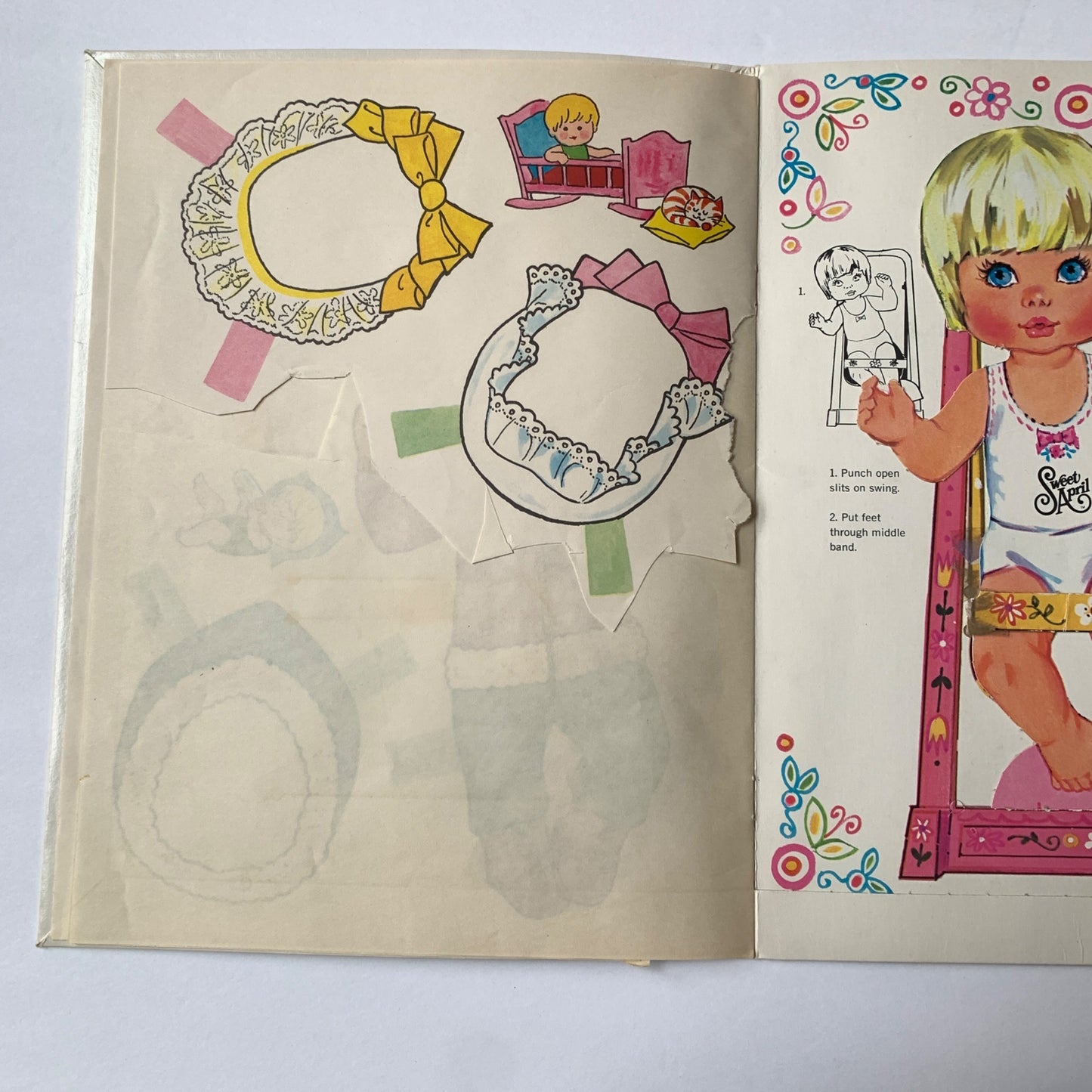 1973 Whitman Sweet April Paper Doll Book