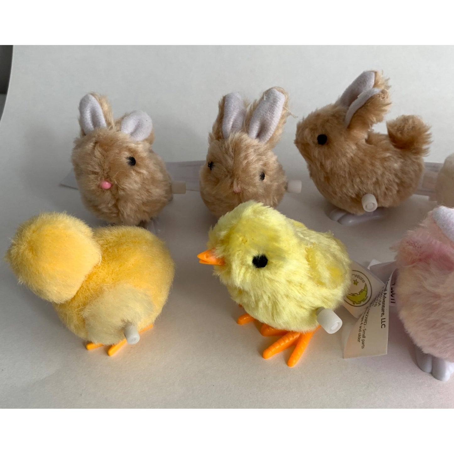 2015 Animal Adventure Wind Up Chickens Bunnies Lot of 11