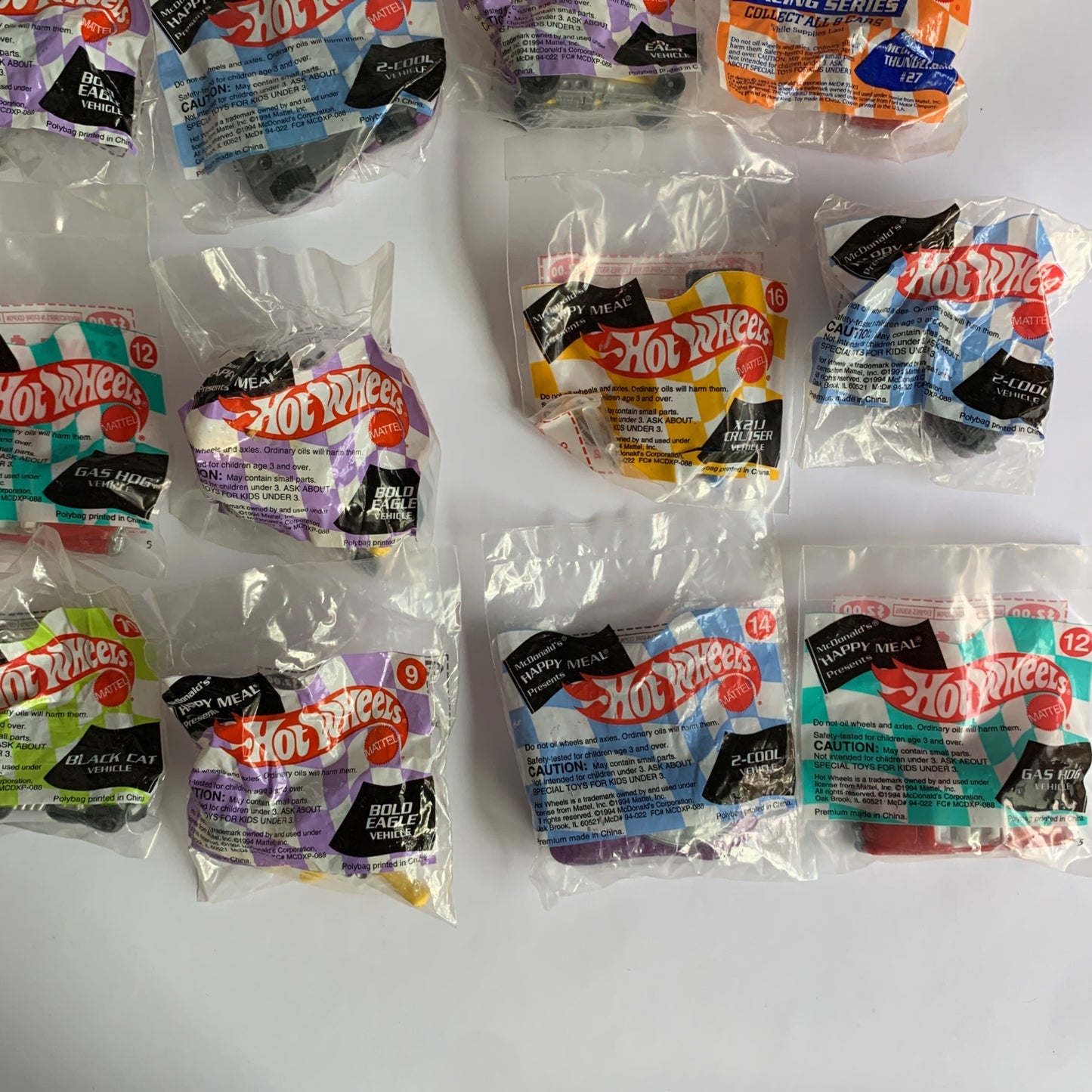 Hot Wheels McDonalds Lot of 25 Cars Vintage New in Packaging