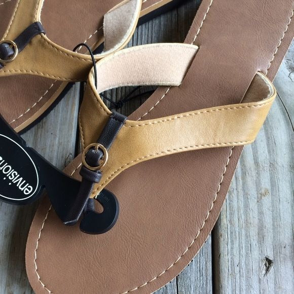 Envision Studio Tan Brown Sandals