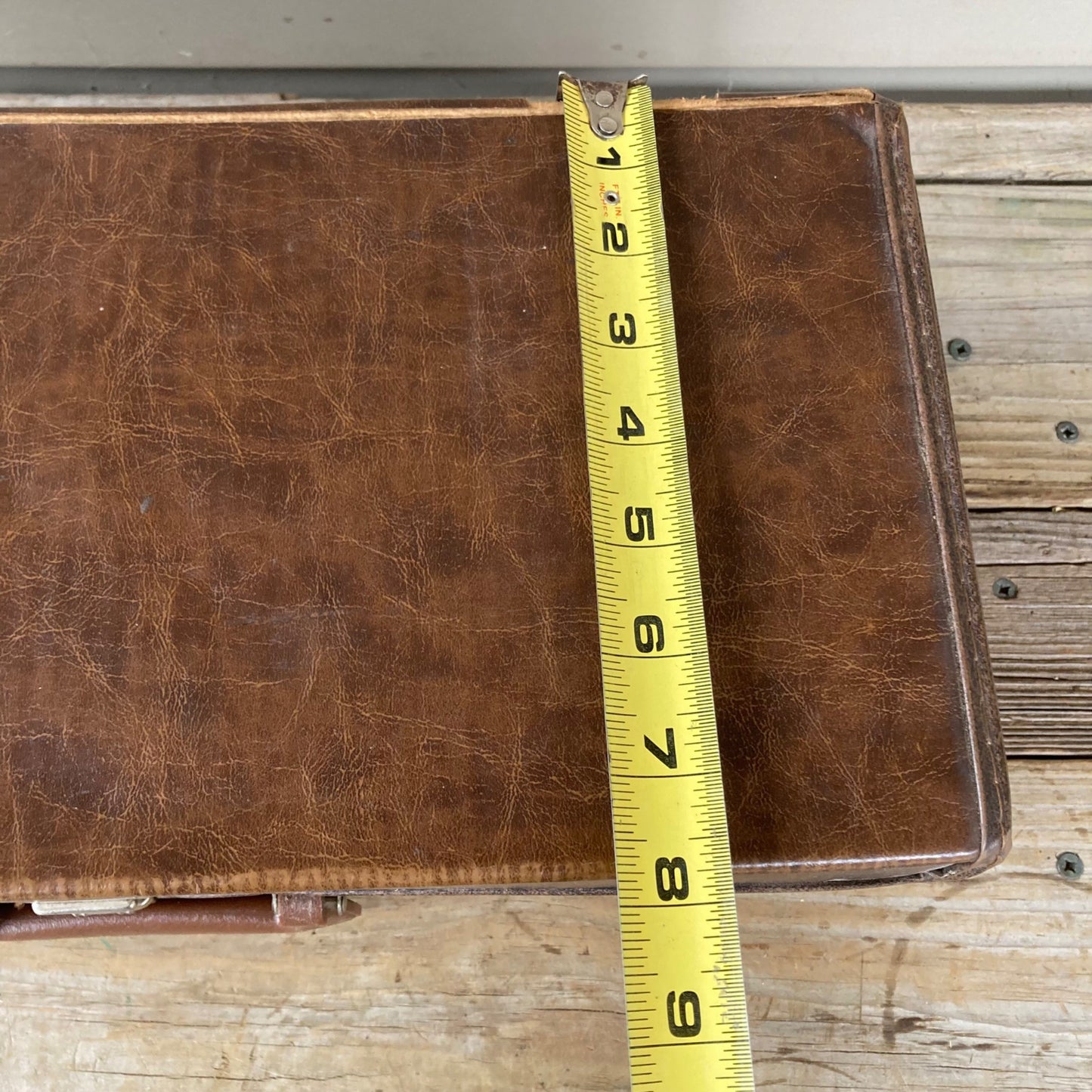 Vintage Faux Leather 8-Track Case & 21 Tape Lot