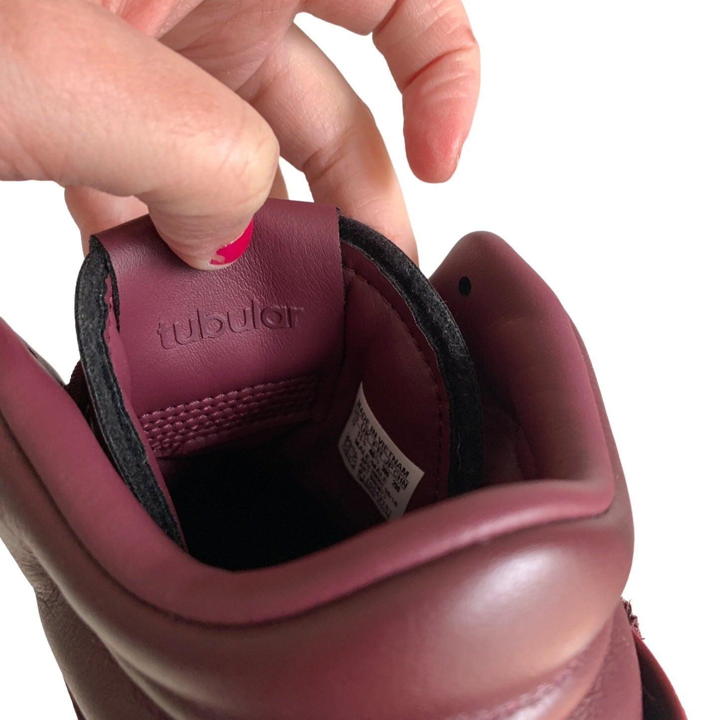 Adidas Tubular Invader Strap Maroon Oxblood Sneakers NEW Size 12 BW0873