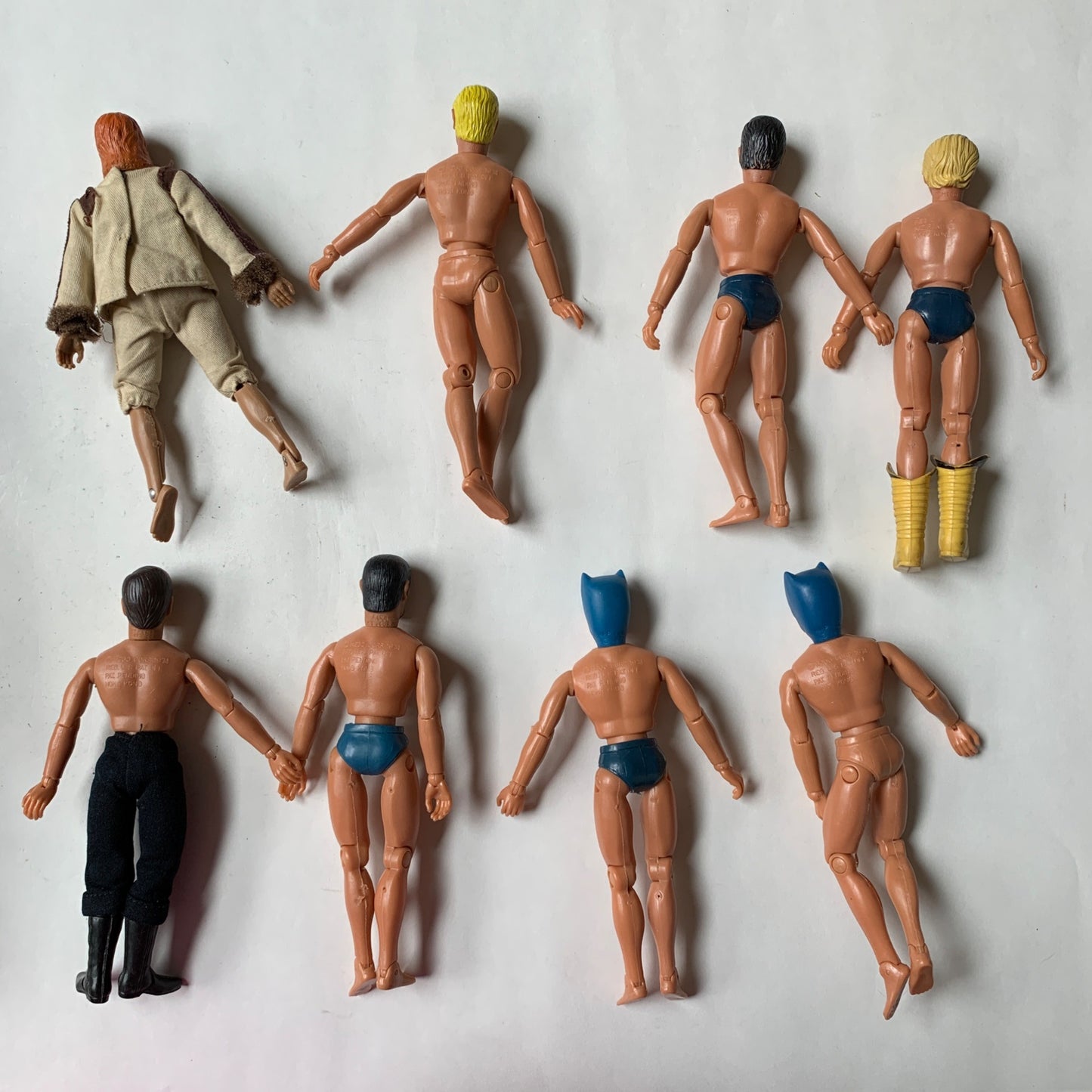 Mego 1970s Action Figures Lot of 8 Dr Zaius Dukes of Hazard Batman Star Trek