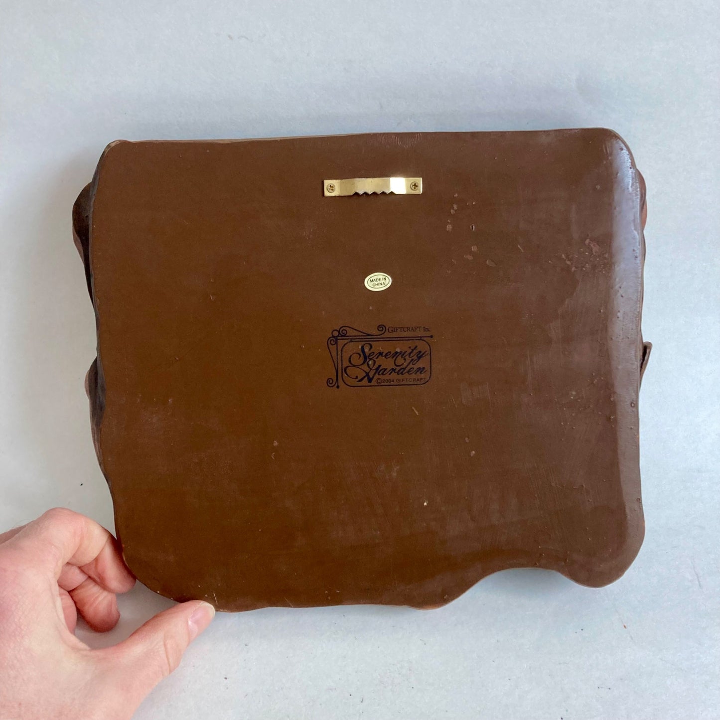Vintage Serenity Garden Mail Bag Hanging Mail Holder by Giftcraft Resin 2004