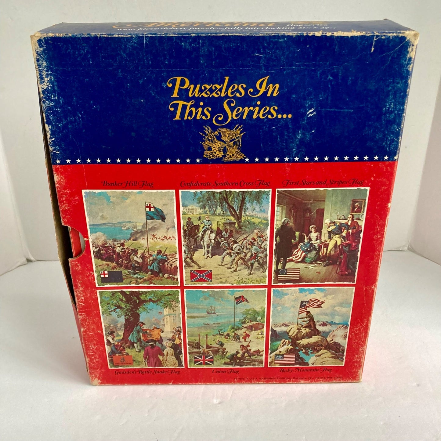 Vintage 1972 Golden Americana 1000-Piece Puzzle Union Flag