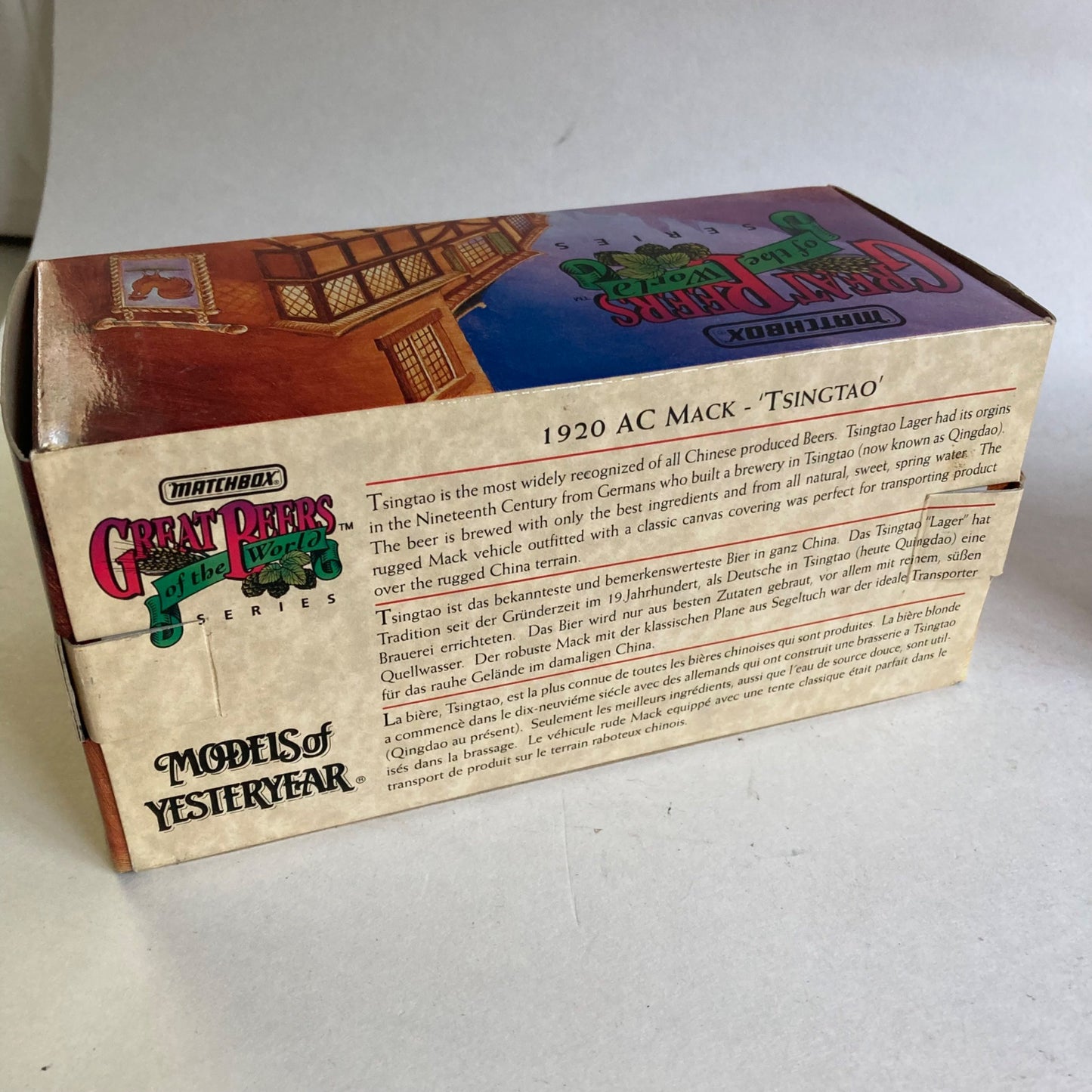 Matchbox Models of Yesteryear 1920 AC Mack Diecast Truck Tsingtao Beer w/Box