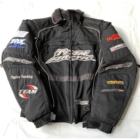 Arctic Cat Team Racing Jacket Medium Tall MT Patches