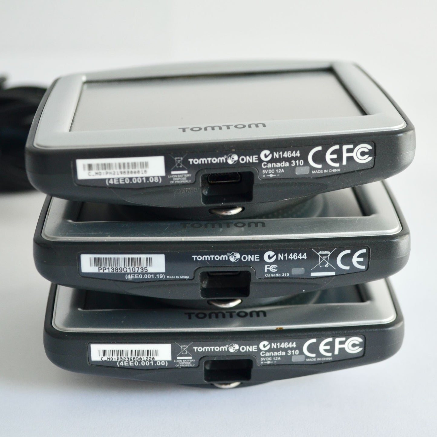 TomTom Tom Tom One N14644 GPS Navigation System Lot of 3 UNTESTED