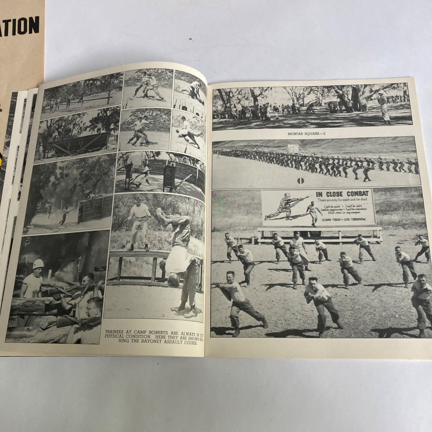 Vintage Army 7th Armored Division 1953 Graduation Exercise, Training Book &Photo