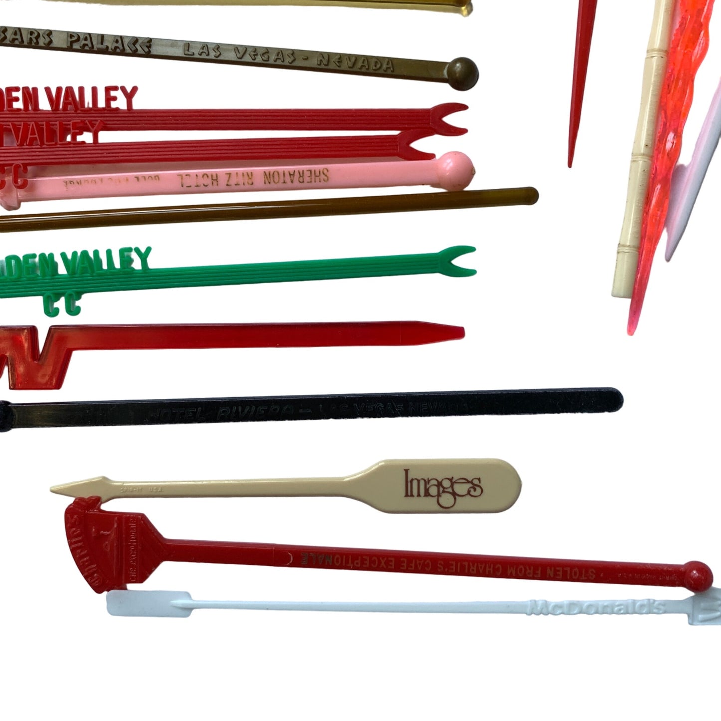 Vintage Lot Cocktail Stirrers Swizzle Sticks Assorted Lot of 26