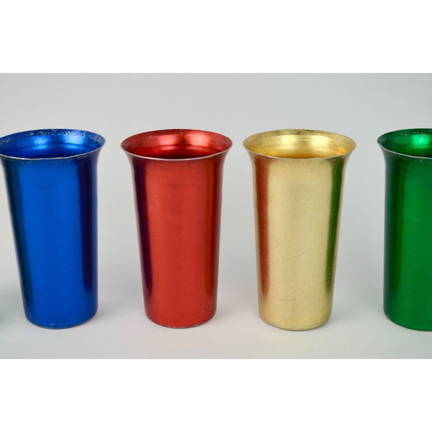 Steelmasters Italy Vintage Alpine Brand Aluminum Tumblers Set of 5