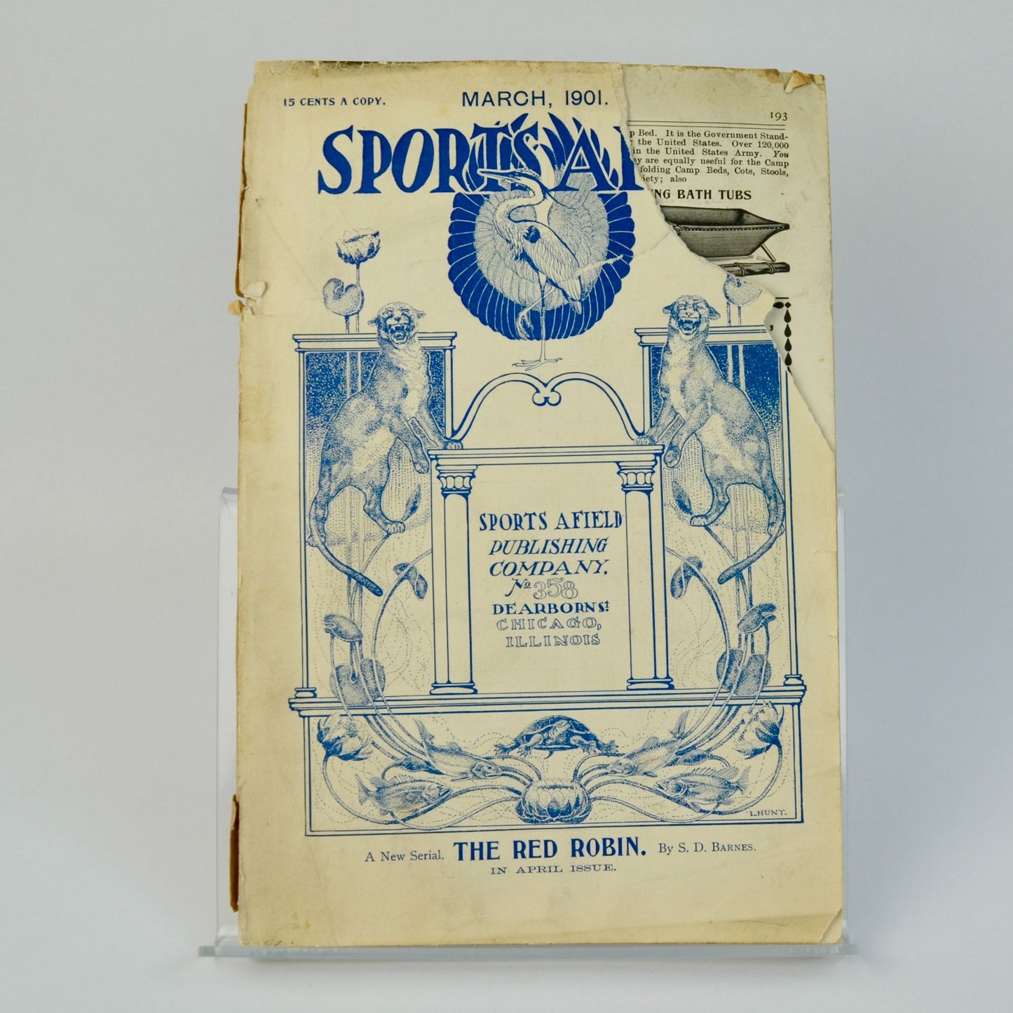 RARE March 1901 Sports Afield Magazine Antique Hunting Fishing