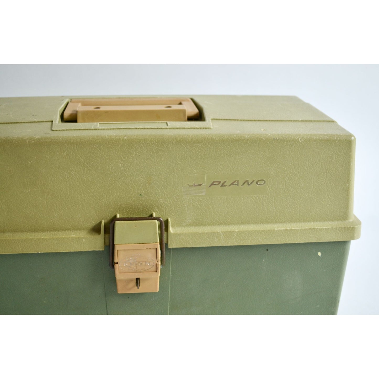 Vintage Plano 6300N Fishing Tackle Box 3-Tray Fold-Out Green