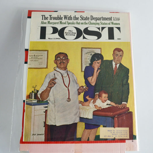 The Saturday Evening Post Magazine COVER March MAR 3 1962