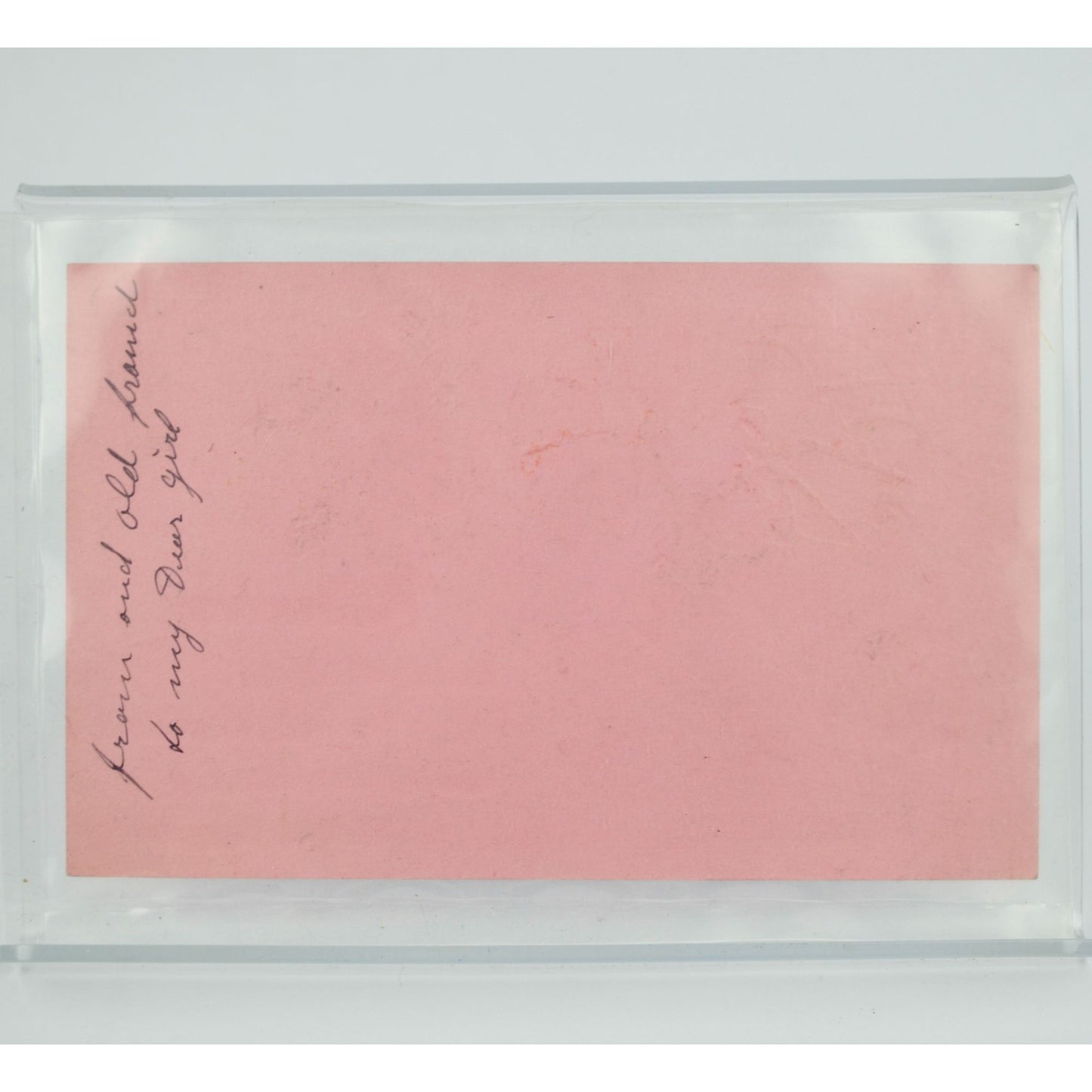 My Sweetheart Vintage Valentine's Day Card Pink