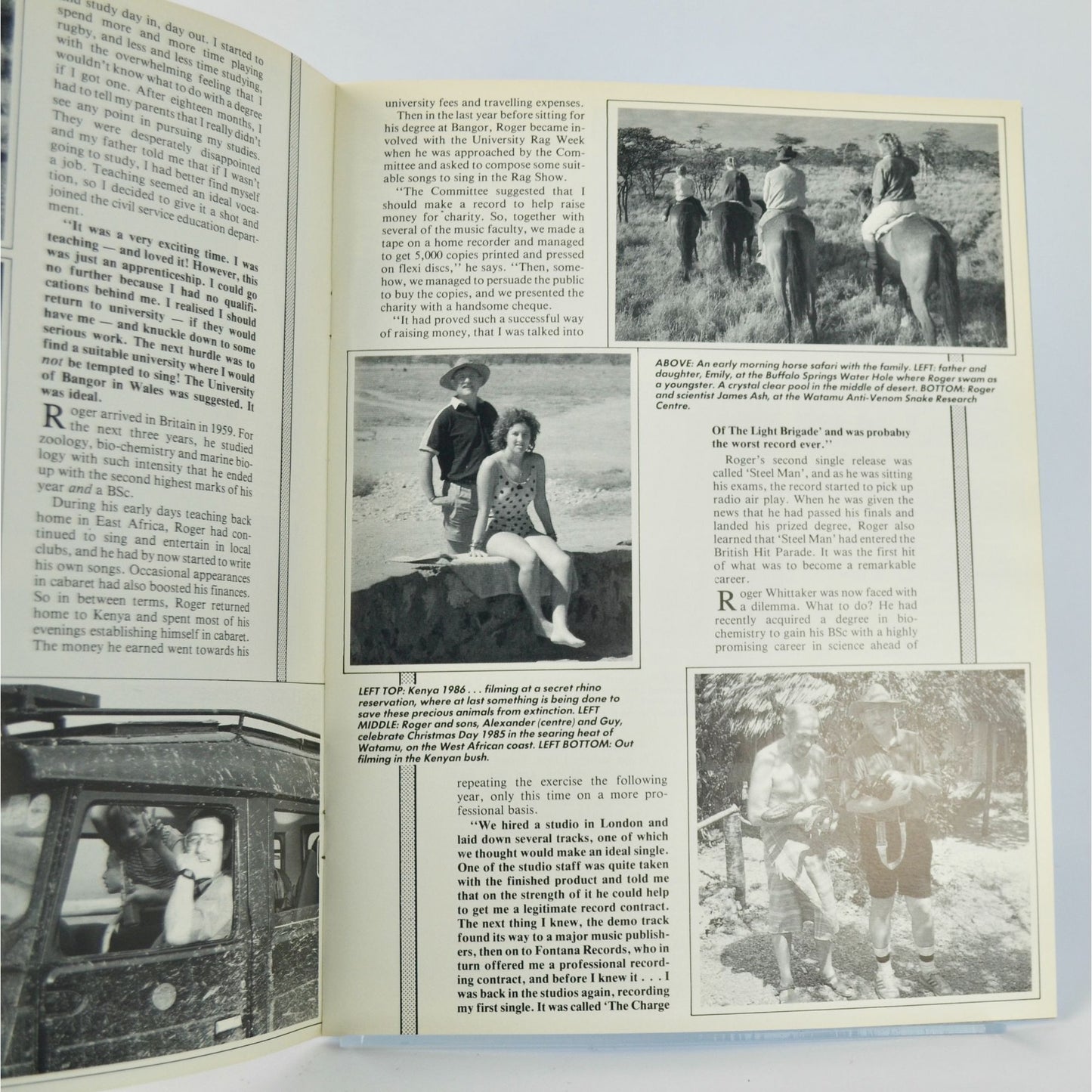 Roger Whittaker 1987-88 Tour Program Book Magazine