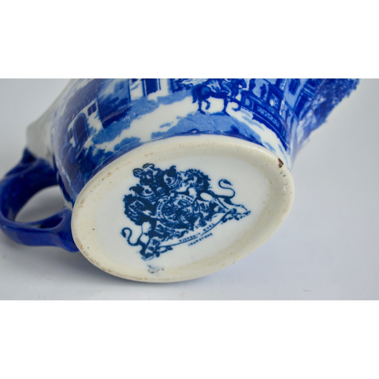 Victoria Ware Ironstone Blue Flow Shaving Mug Vintage