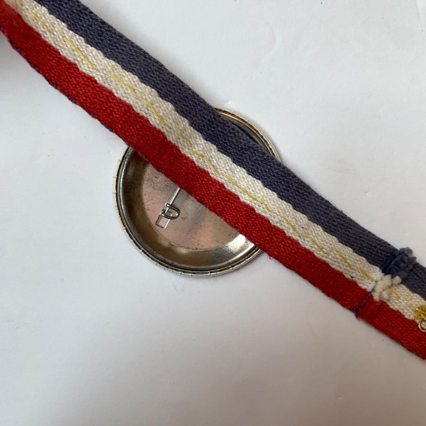Vintage 1984 84 Ronald Reagan Political Pins on Ribbon I Heart Ron & Nancy Stay the Course